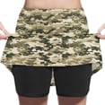 thumbnail image 1 of Gamivast Girls Tennis Skirt High-Waisted Camouflage A-Line Skort with Breathable Shorts Stylish Sport Stretchy Skort Teen Casual Wear, 1 of 5