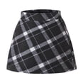 thumbnail image 1 of Gamivast Girls Tennis Skirt Kids Argyle Plaid High-Waisted A-Line Skirt Casual Warm Elastic Waist Cozy Skirt Preppy Back to School Wear, 1 of 5