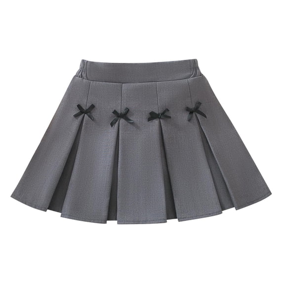 Gamivast Girls Uniform Skort Dressy High-Waisted Pleated Uniform Skirts for Kids Comfy Fashion Back to School School Skirts Casual Campus Wear