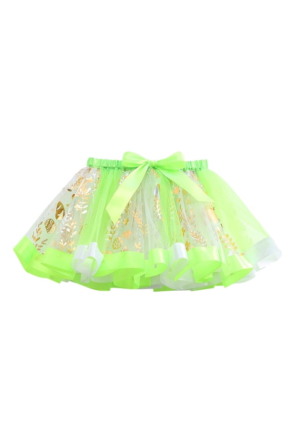 Glitter Skirt for Girls Bow Sparkly Skirt Glitter Fancy Layered Elastic Waist Ballet Tulle Summer Holiday Princess Dress up