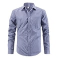 thumbnail image 1 of Gamivast Golf Shirts for Men Plaid Slim Fit Button up Shirts with Chest Pocket Trendy Long Sleeve Pullover Golf & Office Casual Outfits, 1 of 5