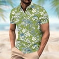 thumbnail image 1 of Gamivast Hawaiian Shirts for Men Vintage Floral Graphic Golf Shirts Breathable Lapel Collar Summer Shirts Button Placket Tennis Vacation Outdoor, 1 of 5