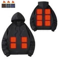thumbnail image 1 of Gamivast Heated Sweatshirts for Men Women 2XL Hooded Multiple Heating Zones and 3-Levels Jackets with Pocket Hiking Long Sleeve Drawstring Hoodies Washable USB Charging Tops no Power Bank, 1 of 6