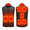 thumbnail image 1 of Gamivast Heated Vest Men Women 5 XL Washable Zip up Sleeveless Jackets with 8 Heating Zones and 3-Levels Warm Stand Collar Quilted Coats with Pocket Casual USB Charging no Power Bank, 1 of 5
