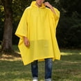 thumbnail image 1 of Gamivast Hooded Rain Poncho Men Waterproof Lightweight Reusable Raincoat With Drawstring Hood Snap Sides Portable Outdoor Rain Gear for Camping Hiking Travel Festival, 1 of 5