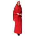 thumbnail image 1 of Gamivast Islamic Clothing for Women Long Overhead Hijab & Skirt Prayer Sets Solid Soft Modest Abaya Jilbab Ramadan Eid Namaz Middle East Robe 2 Piece Sets, 1 of 8