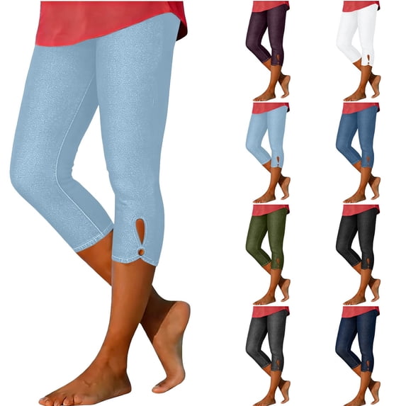 Gamivast Jeans for Women Capri High Waisted Skinny Stretchy Pants Casual Fitted Tummy Control Pull on Jeggings Dressy Denim Trendy Clothes 2026