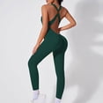 thumbnail image 1 of Gamivast Jumpsuit for Women Yoga Ribbed Butt Lifting High Waisted one Piece Tummy Control Stretchy Gym Workout Jumpsuit Active Outdoor Pants, 1 of 6