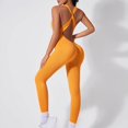 thumbnail image 1 of Gamivast Jumpsuit for Women Yoga Ribbed Butt Lifting High Waisted one Piece Tummy Control Stretchy Gym Workout Jumpsuit Active Outdoor Pants, 1 of 6