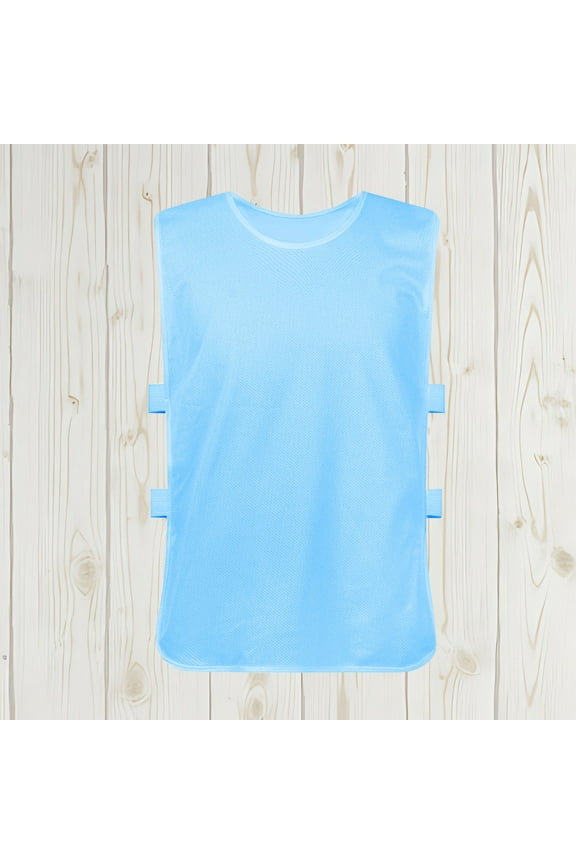 Kid Shirt Basic Shirt Top Training Tank Top Scrimmage Training Vests Soccer Sports Pinnies Practice Jersey for Adult Youth Blue 6-8 Camiseta De Para Niños