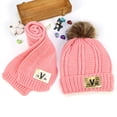 thumbnail image 1 of Gamivast Kids Hat And Scarf Set Boys And Girls 2Pcs Children's Warm Knit Beanies Cap with Pom And Long Scarf for 3-16 Years Old 2 Pack Winter Accessories Set Teen Girls, 1 of 6