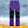 thumbnail image 1 of Gamivast Kids Snow Pants Boys Fleece Lined Hiking Snow Ski Pants Waterproof Color Block Elastic Waist Winter Warm Outdoor Pants with Zippered Pocket, 1 of 5