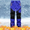 thumbnail image 1 of Gamivast Kids Snow Pants Boys Fleece Lined Hiking Snow Ski Pants Waterproof Color Block Elastic Waist Winter Warm Outdoor Pants with Zippered Pocket, 1 of 9