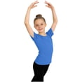 thumbnail image 1 of Gamivast Leotards for Girls Gymnastics Dance V Neck Short Sleeve Bodysuit Ballet Outfits Mesh Splice Breathable Jersey Knit Sports Activewear, 1 of 6