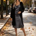 thumbnail image 1 of Gamivast Long Cardigan Sweaters for Women Plus Size Fuzzy Open Front Duster Coat Soft Fluffy Knit Outerwear Long Sleeve Casual Loungewear Cozy Cover Up for Fall Winter, 1 of 6