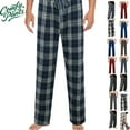 thumbnail image 1 of Gamivast Lounge Pants Men Baggy Straight Wide Leg Sweatpants with Pockets Comfortable Casual Elastic High Waist Trouser Outdoor Drawstring Plaid Pants, 1 of 5