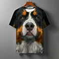 thumbnail image 1 of Gamivast Men T Shirts 3D Dog Print Graphic Tshirt Cool Design Crew Neck Tee Casual Short Sleeve T-Shirt Black XXXL Clothes Under $ 5.00 Returns Online, 1 of 8