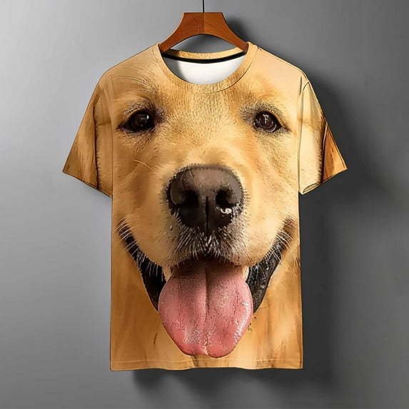 Gamivast Men T Shirts 3D Print Graphc Tshirt Cool Design Crew Neck Tee Men Women Short Sleeve T-Shirt Gold XXXL of the Day Placed by Me to be Delivered