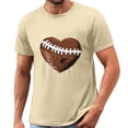 thumbnail image 1 of Gamivast Men's Athletic Shirts Heart Football Stitching Crew Neck Short Sleeve Workout Shirts Gym Shirts Moisture Wicking Performance Fabric Activewear, 1 of 5