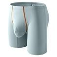 thumbnail image 1 of Gamivast Men's Boxer Brief Underwear Ice Silk Underpants Extended Anti Crotch Shorts Breathable Mesh Sexy Shorts Blue XL Placed My Account Recently Cancel Membership, 1 of 6