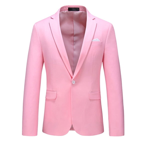 Gamivast Men's Classic 2 Piece Suit Solid Button Blazer and Pants Slim Fit Business Outfit for Wedding Party Prom Dinner formal Work Daily Casual Wear