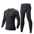 thumbnail image 1 of Gamivast Men's Fleece Lined Thermal Set Soft Long Sleeve Top and Long Johns Warm Winter Underwear Base Layer for Daily Sleepwear Lounge Skiing Wear, 1 of 6