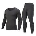 thumbnail image 1 of Gamivast Men's Fleece Lined Thermal Set Soft Long Sleeve Top and Long Johns Warm Winter Underwear Base Layer for Daily Sleepwear Lounge Skiing Wear, 1 of 5