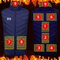 thumbnail image 1 of Gamivast Men's Heated Vest with Pockets Womens Sleeveless Zip Up Heated Jackets with Multiple Heating Zones and 3-levels 2 Control Washable Coats Casual USB Charging Thermal Outerwear, 1 of 4