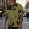 thumbnail image 1 of Gamivast Men's Oversized T-Shirts Short Sleeve Crew Neck Grunge Texture Graphic Tees Loose Fit Streetwear Tops Breathable Soft Summer, 1 of 6