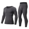 thumbnail image 1 of Gamivast Men's Performance Compression Set Long Sleeve Top and Tights Zoning Design Base Layer Moisture Wicking Suit for Gym Running Athletic Sport, 1 of 5