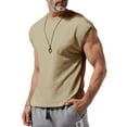 thumbnail image 1 of Gamivast Men's Sleeveless Muscle Tank Tops Crewneck Athletic Workout Shirts Slim Fit Gym Fitness Tees Casual Summer Sportswear for Bodybuilding Khaki M, 1 of 7