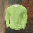 thumbnail image 1 of Gamivast Men's Sweatshirts and Hoodies Solid Grid Texture Long Sleeve T Shirts Crew Neck Crewneck Sweatshirts Lightweight Warm Casual Sport Outdoor, 1 of 5