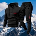 thumbnail image 1 of Gamivast Mens Graphic Tracksuit Paris Print Hoodie and Tapered Joggers Soft Fleece Sweatsuit for Gym Workout Running Athletic Casual Sport Outfits, 1 of 4