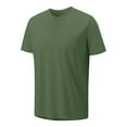 thumbnail image 1 of Gamivast Mens Summer Casual Henley Shirts Fashion V Neck Short Sleeve Loose Fit Tops Comfort Breathable Beach Tees Green XXXL Clearance Clothes Purchase History for My Accounts, 1 of 8