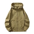 thumbnail image 1 of Gamivast Mens Sun Hoodie Zip up Oversized Windbreaker Jackets Loose Fishing Hoodies Big Pockets Drawstring Outdoor Hiking Climbing Cargo Utility Jacket, 1 of 6