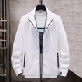 thumbnail image 1 of Gamivast Mens UV Protection Shirts Stand Collar Athletic Jacket Cooling Long Sleeve Shirts Full Zip Running Workout Gym Top Quick-Dry Performance Wear, 1 of 3