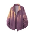 thumbnail image 1 of Gamivast Mens UV Protection Shirts Stand Collar Windbreaker Jackets Textured Light Jackets Full Zip Outdoor Casual Travel Hiking Daily Wear, 1 of 3
