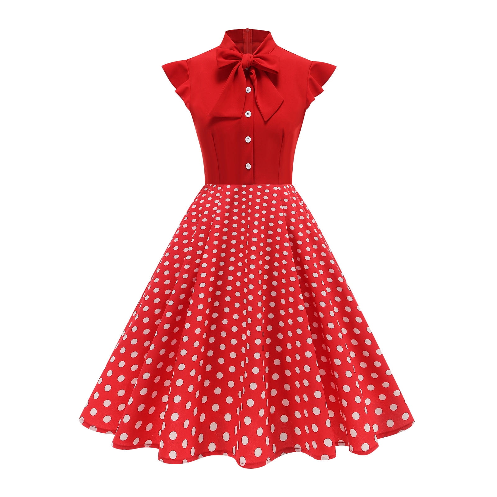 flare graphic dress VENUS Printed Fit And Flare Dress | Tricolor Boardwalk Stripe main image 0
