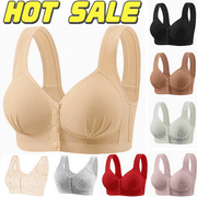 Gamivast Placed Recently by Me Bras for Women, Front Snaps Comfortable & Convenient Breathable Front Button Bra, Push Up No Underwear Bras for Older Women Previous History