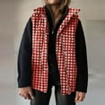 thumbnail image 1 of Gamivast Plaid Quilted Vest for Women Lightweight Padded Stand Collar Sleeveless Jackets Fall Winter 2025 Button Zip up Coat Warm Side Split Outerwear with Pockets, 1 of 5