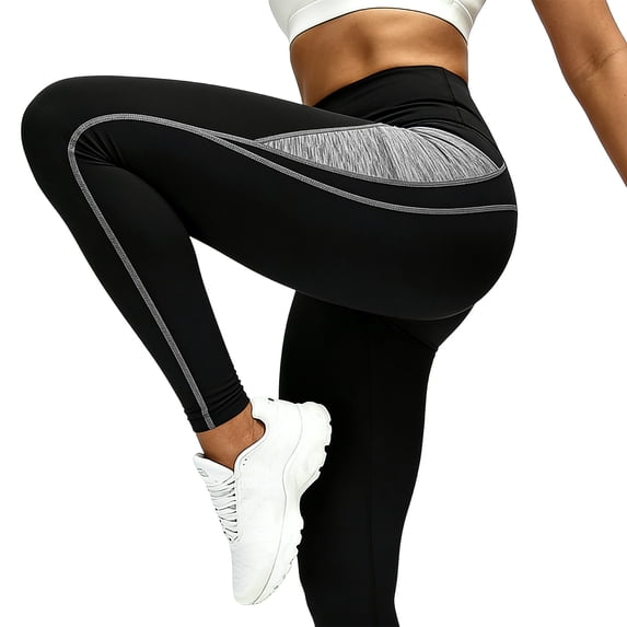 Gamivast Plus Size Biker Pants for Women with Pockets High Waisted Tummy Control Workout Shorts Quick Dry Athletic Tummy Control Full Length Leggings Compression Gym Running Wear Gray XXXL