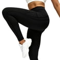 thumbnail image 1 of Gamivast Plus Size Biker Pants for Women with Pockets High Waisted Tummy Control Workout Shorts Quick Dry Athletic Tummy Control Full Length Leggings Compression Gym Running Wear Black M, 1 of 5