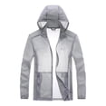 thumbnail image 1 of Gamivast Plus Size Sun Hoodie Mens Zip up Loose Fit Windbreaker Jackets Lightweight Breathable UV Protection Shirts with Zipper Pockets for Athletic Outdoor Wear, 1 of 7