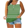 thumbnail image 1 of Gamivast Plus Size Tank Tops for Women Lightweight Graphic Sleeveless Casual Blouses Holiday Round Neck Tunic Going Out Tees Summer Outfits, 1 of 6