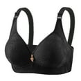 thumbnail image 1 of Gamivast Plus Size Womens Lace Bra without Underwire Comfortable Supportive Full Coverage Bras Adjustable Strap Everyday Push up Bralette, 1 of 4