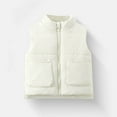 thumbnail image 1 of Gamivast Puffer Jacket Vest for Baby Kids Toddler Lightweight Stand Collar Sleeveless Winter Coats for Girls and Boys Loose Casual Winter Zip up Jackets with Pockets (0-8), 1 of 5