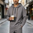 thumbnail image 1 of Gamivast Pullover Hoodie for Men Quarter Zip Hooded Sweatshirt Soft Lightweight Long Sleeve Tops with Drawstring Casual Athletic Shirts for Workout Daily Wear Lounge Gray XL, 1 of 7