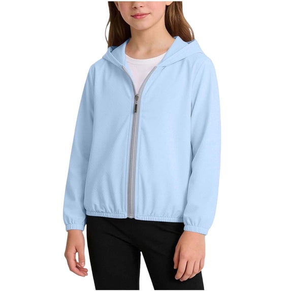 Gamivast Pullover for Kids Hooded Long Sleeve Casual Relaxed Fit Solid Lightweight Breathable Sun Protection Hoodie Spring Tops
