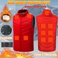 thumbnail image 1 of Gamivast Quilted Heated Vest for Men and Women 5Xl Sleeveless Stand Collar Zip Up Jackets with Multiple Heating Zones and 3-levels Loose 2 Control Washable USB Coats with Pockets no Power Bank, 1 of 6