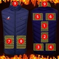 thumbnail image 1 of Gamivast Quilted Heated Vest for Men and Women Washable Multiple Heating Zones and 3-levels Jackets with 2 Control Loose Zip Up Stand Collar Coats USB Charging Jacket no Power Bank, 1 of 4